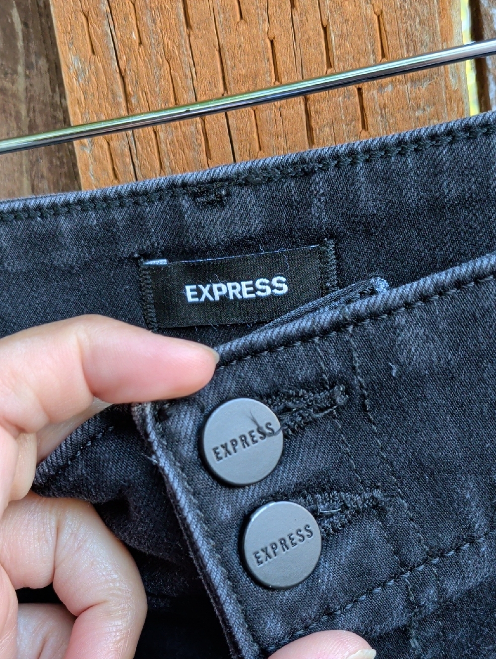 EXPRESS Slim Super High Rise Jeans Size 14 - Picture 7 of 15